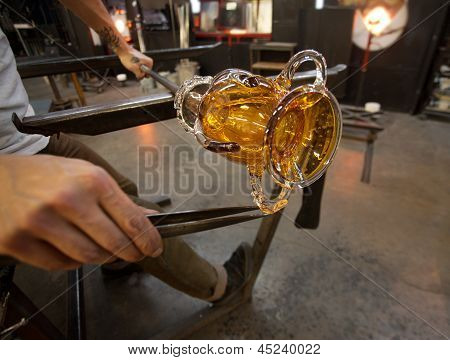Forming Glass In Factory