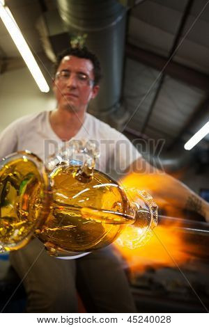 Artists Sculpting Glass