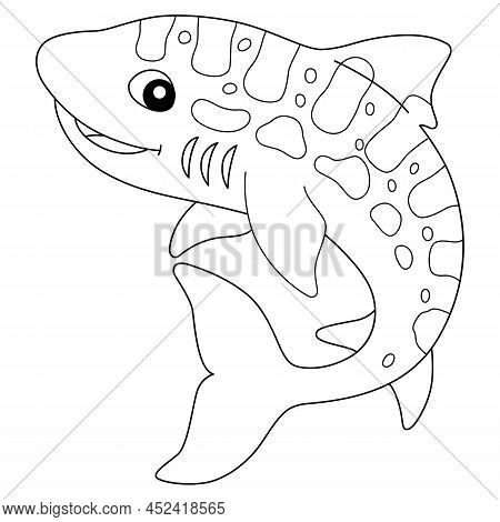 A Cute And Funny Coloring Page Of A Leopard Shark. Provides Hours Of Coloring Fun For Children. To C