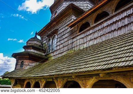 Ancient Wooden St. George`s Church In Drohobych, Ukraine .