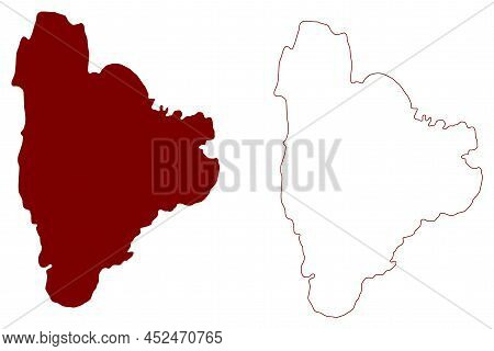 Auskerry Island (united Kingdom Of Great Britain And Northern Ireland, Scotland, Orkney) Map Vector 