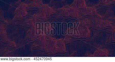 Moving Purple Spots Forming A Uneven Spotted 3d Surface - Three Dimensional Editable Vector Backgrou