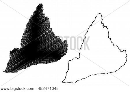 Rolla Island (kingdom Of Norway) Map Vector Illustration, Scribble Sketch Ralli Map