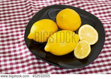 Ripe And Fresh Fruit, Yellow Lemon - Citrus Meyeri