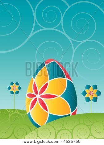 Ostern colorful Easter Eier mit Blumen