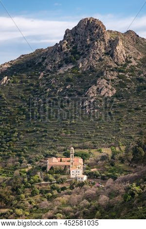 The Couvent De Corbara, The Ancient Convent Outside The Village Of Corbara In The Balagne Region Of 