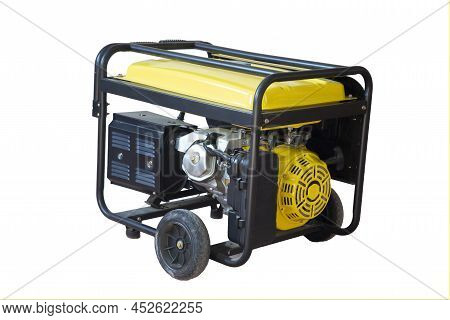 Portable Gasoline Generator.the Use Of An Autonomous Energy Source. An Additional Source Of Energy.