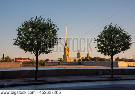 St. Petersburg, Russia. City View With Famous Landmarks