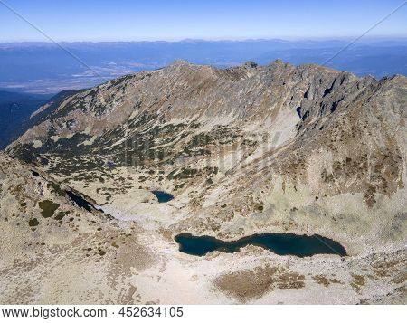 Amazing Aerial View Of Pirin Mountain Near Polezhan Peak, Bulgaria