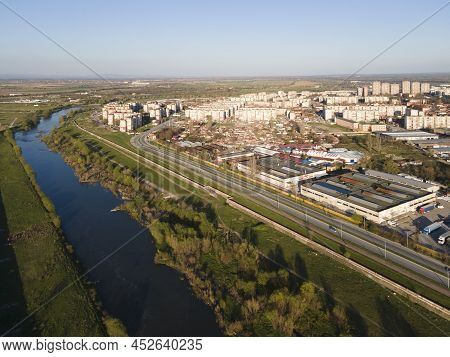 Aerial View Of Stolipinovo Neighborhood In Plovdiv, Bulgaria
