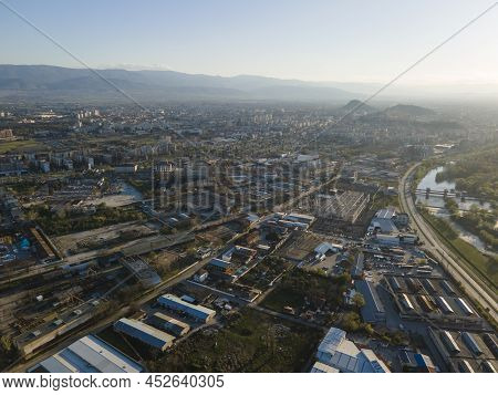 Aerial View Of Stolipinovo Neighborhood In Plovdiv, Bulgaria