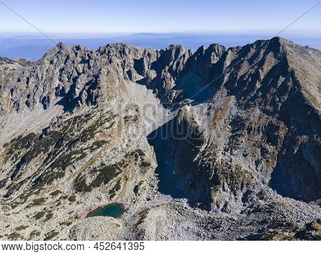 Aerial View Of Pirin Mountain Near Polezhan Peak, Bulgaria