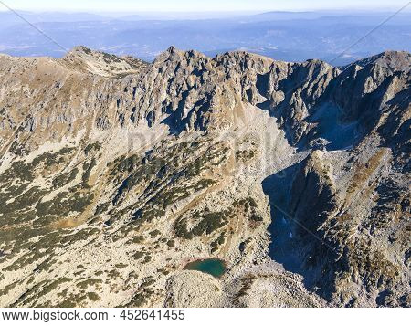 Aerial View Of Pirin Mountain Near Polezhan Peak, Bulgaria