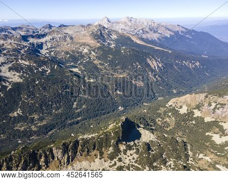 Aerial View Of Pirin Mountain Near Polezhan Peak, Bulgaria