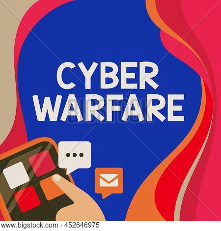 Inspiration Showing Sign Cyber Warfare. Internet Concept Virtual War Hackers System Attacks Digital 