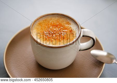 Traditional Turkish Hot Beverage Salep Or Sahlep.
