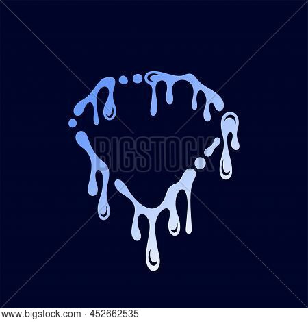 Diamond Logo With Water Concept, Diamond Logo