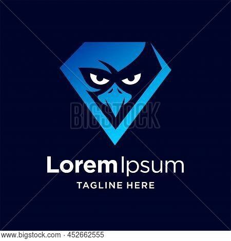 Bird Logo With Diamond Concept, Bird Logo