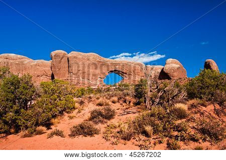 ประตูหน้าต่างในอุทยานแห่งชาติอาร์เชส ยูทาห์