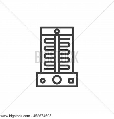 Shawarma Grill Machine Line Icon. Linear Style Sign For Mobile Concept And Web Design. Grill Machine