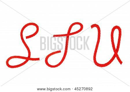 Red Fiber Rope