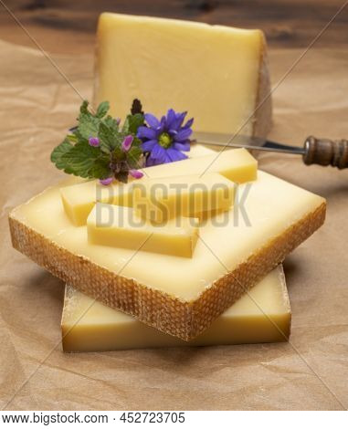 Swiss Cheese Collection, Gruyere Cheese Made From Unpasteurized Cow's Milk