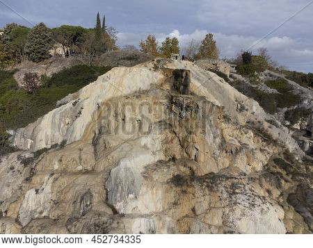 Free Hot Thermal Springs And Pool In Nature Park Dei Mulini, Bagno Vignoni, Tuscany, Italy