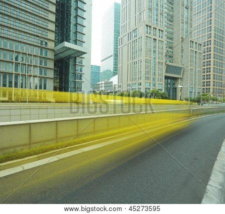 Shanghai Lujiazui město krajina pouliční scény parter
