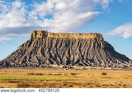 Factory Butte In The Caineville Badlands Of Utah