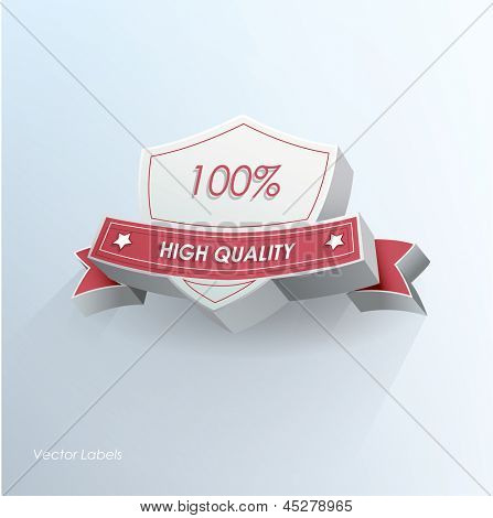 3D Sheld retro Vintage label