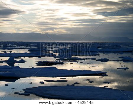 Názory okolí Špicberk národní Ice
