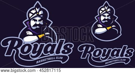 Sports Team Mascot With Powerful King Or Sultan.