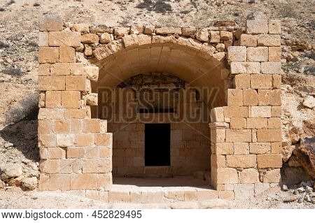 Cave For Burial Of People In The Ancient Nabataean City Of Avdat, Now A National Park, In The Negev