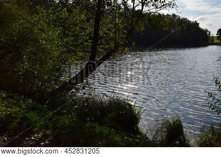 Holzmaar During A Summer Evening With Low Sun