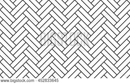 Herringbone Parquet Laminate Floor Wall Texture. Vintage Herringbone Wooden Floor Seamless Pattern