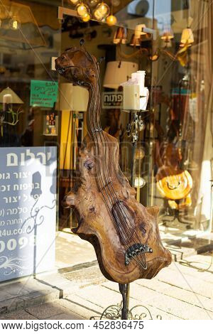 Street Market Of Souvenirs And Antiques In Israel. Tel Aviv, Israel - 02.14.2015