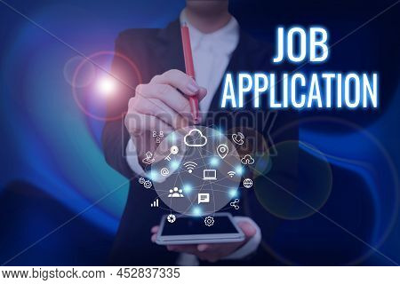 Inspiration Showing Sign Job Application. Business Showcase The Standard Business Document Serves A 