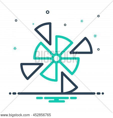 Mix Icon For Piece Slice Portion Part Division Segment Section