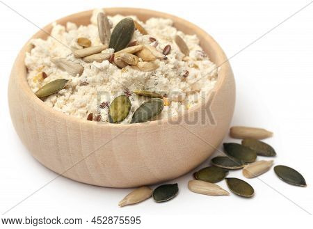 Special Flour For Made Rye Bread With Diffrent Seeds