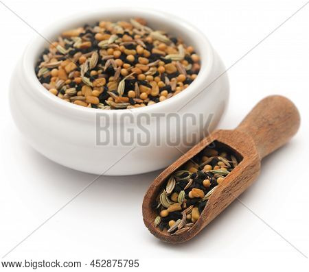 Mixed Spices Named As Pach Foron Masala In Indian Subcontinent