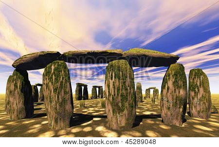 Stonehenge sanctuary i nærheden af Amesbury i England