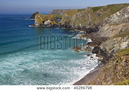 Rugged cliffs of Cornwall