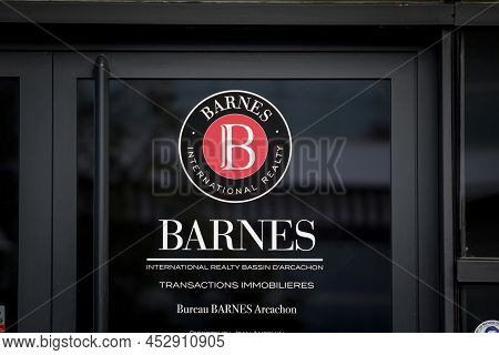 Bordeaux, France - February 22, 2022: Logo Of Barnes International Realty On Their Office For Bordea