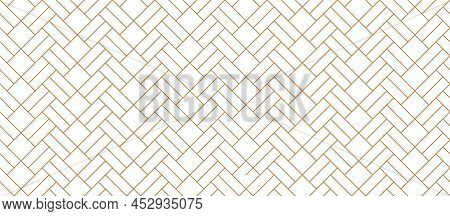 Herringbone Floor Vector Illustration Black White Seamless Pattern With Wooden Zigzag Panels And Pla