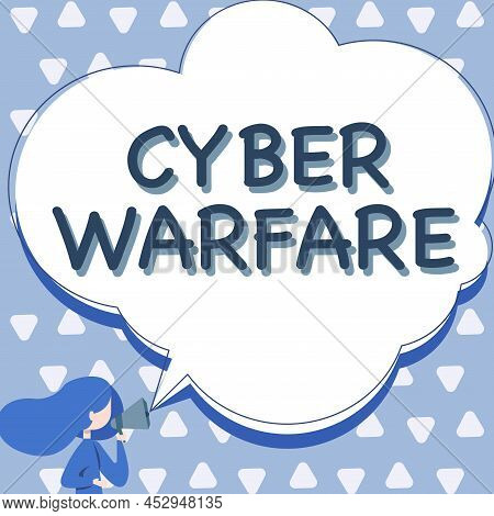 Inspiration Showing Sign Cyber Warfare. Business Idea Virtual War Hackers System Attacks Digital Thi