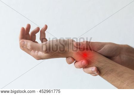 The Man Injured His Wrist. He Suffered A Tendon Injury, Arthritis In His Wrist, And De Quervain Dise