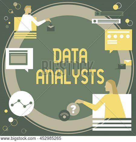Hand Writing Sign Data Analysts. Conceptual Photo Programmer Design And Create Report Identifies Pat