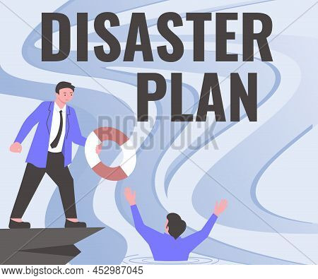 Writing Displaying Text Disaster Plan. Word Written On Respond To Emergency Preparedness Survival An