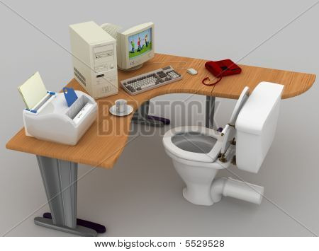 Sonho azul do Office Manager