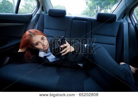 Woman Using A Smart Phone